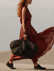 Effortless Rust Red Spaghetti Strap Maxi Dress